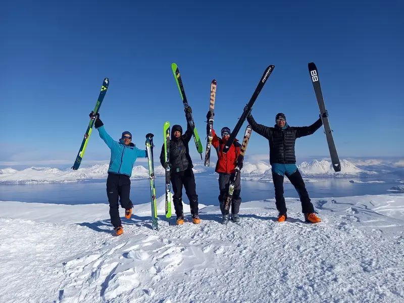 Skialp v okolí Tromsø